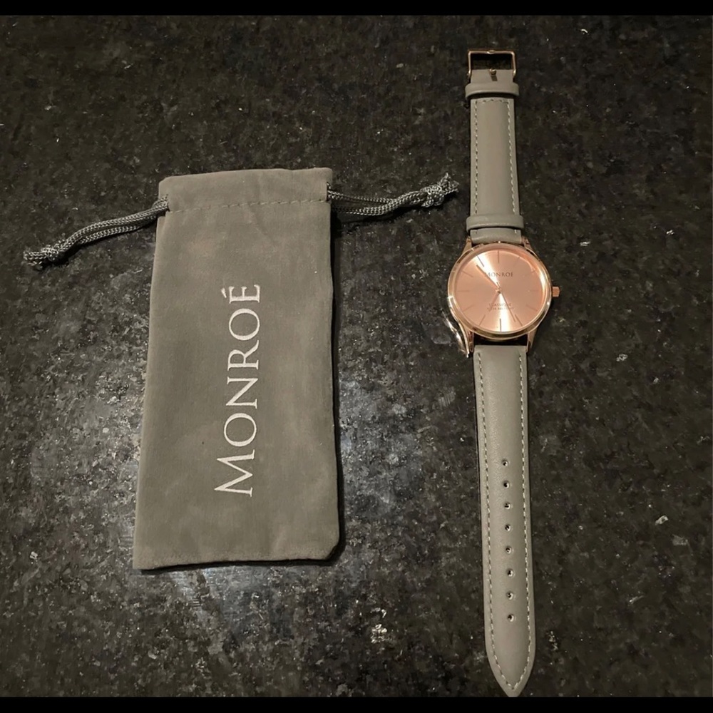 Monroè Watch SOLÉROSE - CHARCOAL LEATHER